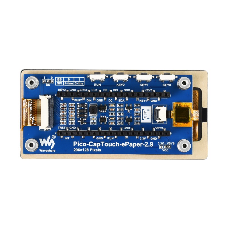 Raspberry Pi Pico için 2.9 inç - Display Epaper 2.9 incelemesi ve fiyatı